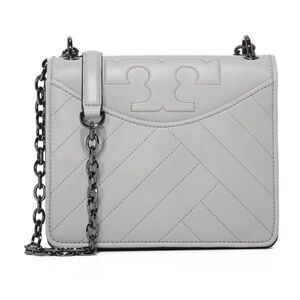 Tory Burch Alexa Gray Chain Shoulder Bag